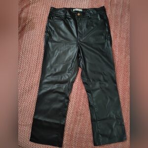 Zara Black Leather Jeans